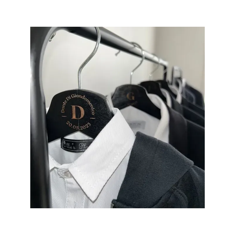 Percha De Madera Personalizada Grabada Con Tu Nombre O Logo