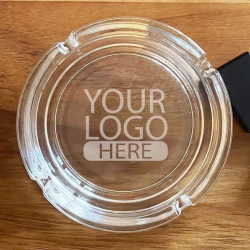 Cenicero De Vidrio Personalizado Grabado Laser