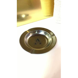 Cenicero Acero Grabado Personalizado Clasico Redondo