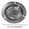 Cenicero Acero Grabado Personalizado Clasico Redondo