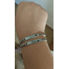Pulsera Acero, Personalizada, Grabado Laser