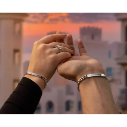 Pulsera Acero, Personalizada, Grabado Laser