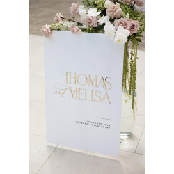 Cartel bienvenidos a la fiesta blanco mod.22