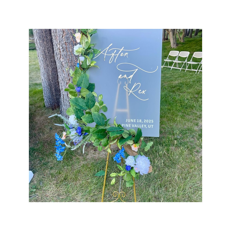 Cartel welcome esmerilado mod.23