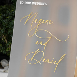 Cartel welcome esmerilado mod.23