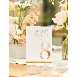 Números de mesa white and gold Mod.25