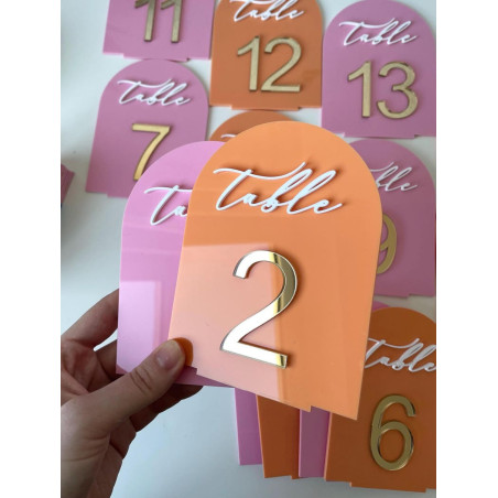 Números de mesa mod.27