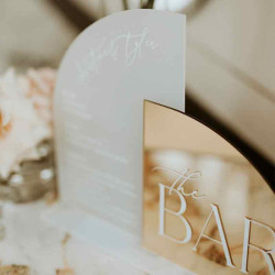 Cartel bar con menú mod.45