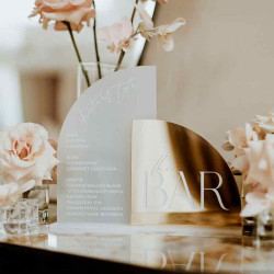 Cartel bar con menú mod.45