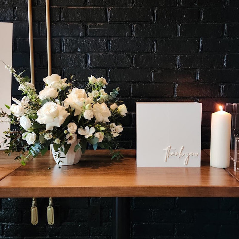 Cofre buzon de acrilico para tarjetas Mod.46