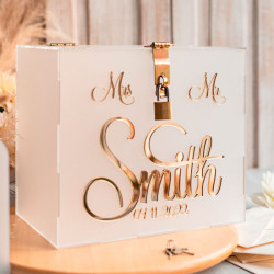 Cofre buzon de acrilico para tarjetas Mod.47