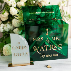 Cofre buzon de acrilico para tarjetas Mod.49