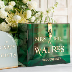 Cofre buzon de acrilico para tarjetas Mod.49