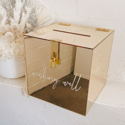 Cofre buzon de acrilico para tarjetas Mod.50