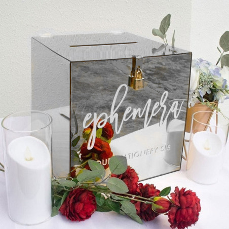 Cofre buzon de acrilico para tarjetas Mod.51