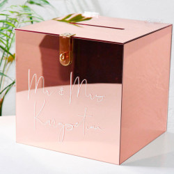 Cofre buzon de acrilico para tarjetas Mod.52