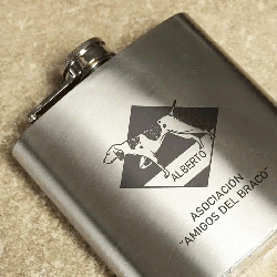 Petaca Personalizada, grabado Laser