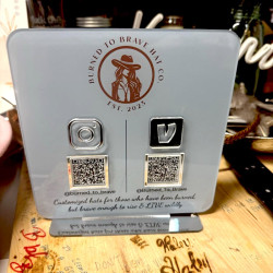 Cartel acrilico QR Redes sociales, pagos, wi fi, emprendedores