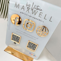 Cartel QR Redes sociales, pagos, emprendedores Mod.78