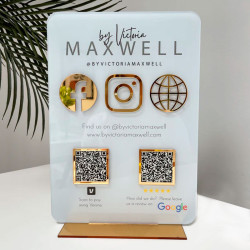 Cartel QR Redes sociales, pagos, emprendedores Mod.78