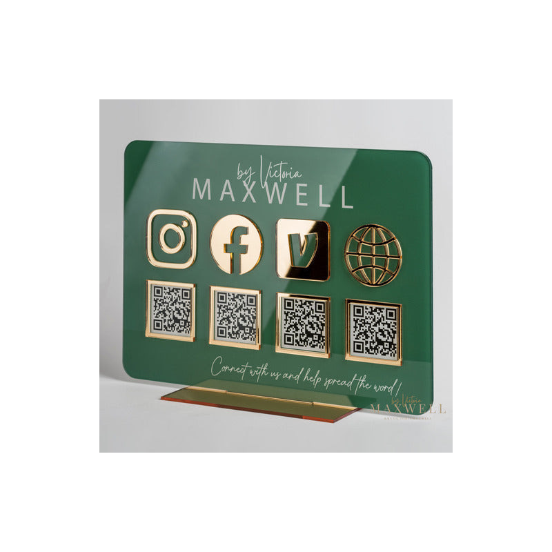 Cartel QR Redes sociales, pagos, emprendedores Mod.79