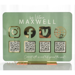 Cartel QR Redes sociales, pagos, emprendedores Mod.79