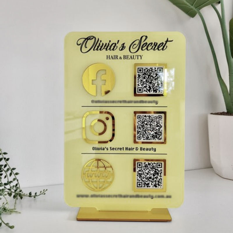 Cartel QR Redes sociales, pagos, emprendedores Mod.80