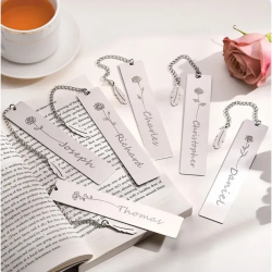 Señalador Flower p/ Libro Anotador Cuadernos Carpeta