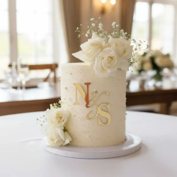 Iniciales Nombre P/ Torta Pastel Gold Fiesta Casamiento Boda