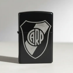 Encendedor metálico Negro grabado Personalizado