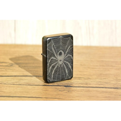 Encendedor de acero Personalizado negro Spider