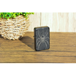 Encendedor de acero Personalizado negro Spider