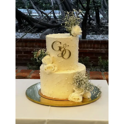 Iniciales Nombre P/ Torta Pastel Gold Fiesta Casamiento Boda