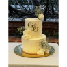 Iniciales Nombre P/ Torta Pastel Gold Fiesta Casamiento Boda