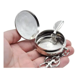 Cenicero Mini Personalizado De Bolsillo Metálico