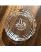 Cenicero de Cristal Personalizado con Grabado Láser